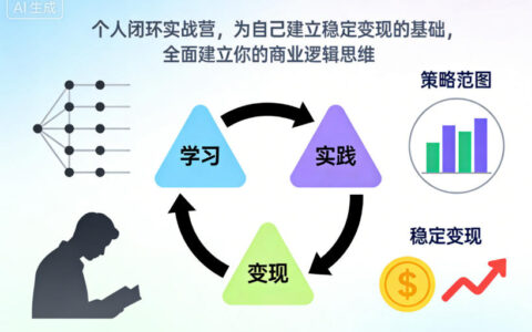 个人闭环实战营，为自己建立稳定变现的基础，全面建立你的商业逻辑思维