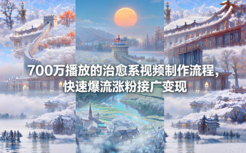 700万播放的治愈系视频制作流程，快速爆流涨粉接广变现
