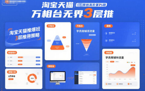 淘宝天猫推爆班原创高阶第75期，万相台无界3层推