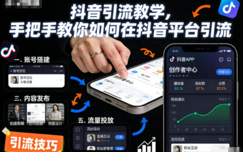 抖音引流教学，手把手教你如何在抖音平台引流