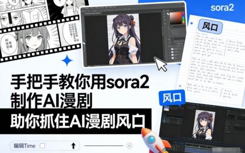 手把手教你用sora2制作AI漫剧，助你抓住AI漫剧风口