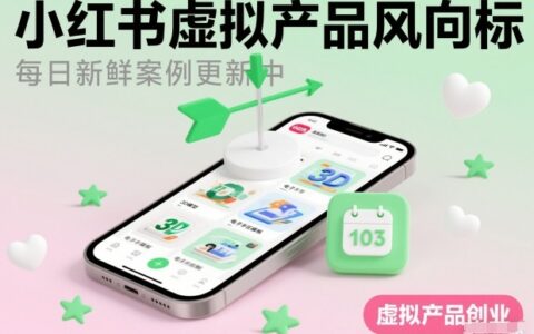 小红书虚拟产品风向标（每日新鲜案例更新中）