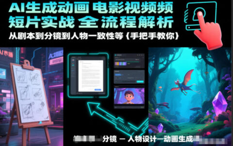 AI生成动画电影视频短片实战全流程解析，从剧本到分镜到人物一致性等手把手教你