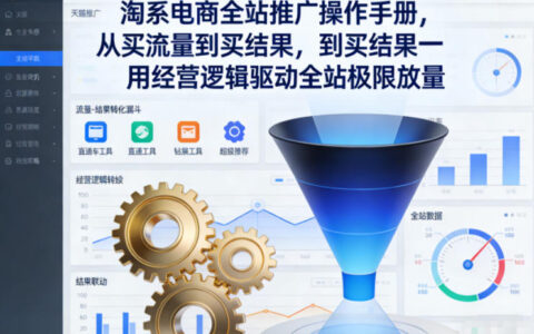 淘系电商全站推广操作手册，从买流量到买结果一用经营逻辑驱动全站极限放量