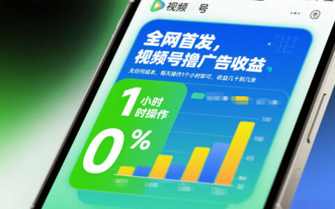 全网首发，视频号撸广告收益，无任何成本，每天操作1个小时即可，收益几十到几张