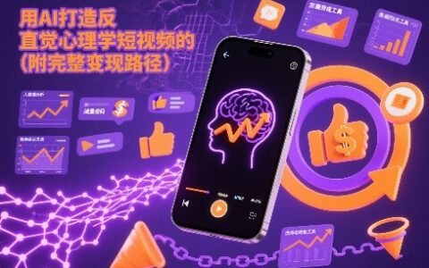 用AI打造“反直觉”心理学短视频的流量密码（附完整变现路径）