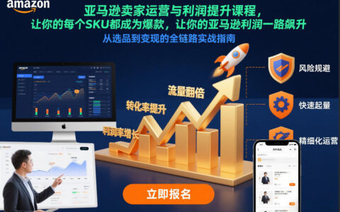 亚马逊卖家运营与利润提升课程，让你的每个SKU都成为爆款，让你的亚马逊利润一路飙升（更新12月）
