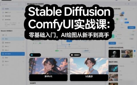 Stable Diffusion ComfyUI实战课：零基础入门，AI绘图从新手到高手
