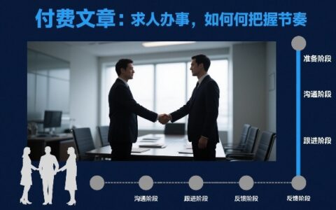 付费文章：求人办事，如何把握节奏