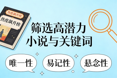 筛选高潜力小说与关键词