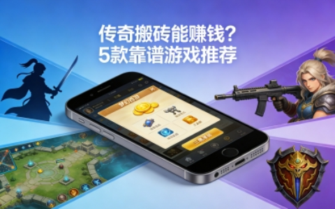传奇搬砖能赚钱是真的吗?推荐5款靠谱的游戏,零花钱轻松到手