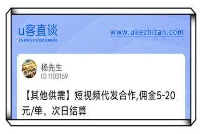 短视频代发合作项目