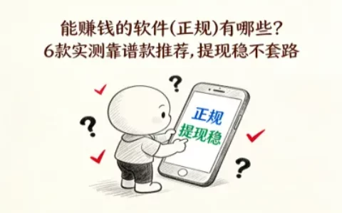 能赚钱的软件 (正规) 有哪些？6 款实测靠谱款推荐，提现稳不套路