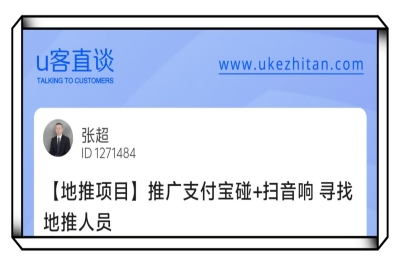 推广支付宝地推项目