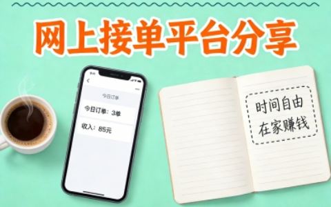 网上接单平台新风口：足不出户接各种订单，月入过万不是梦！
