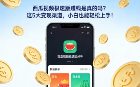西瓜视频极速版真的能赚钱吗？5个主流变现方式解析，新手也能快速入门