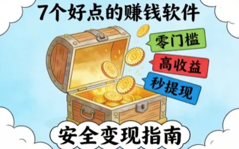 纠结选哪个？盘点7款靠谱的赚钱软件，提现快不踩坑，副业增收更省心