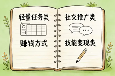 在家赚钱方式对比