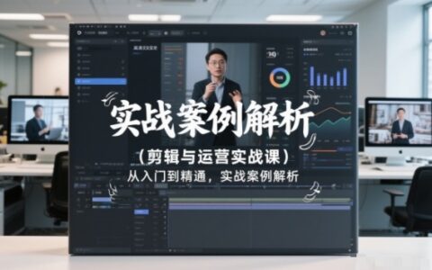 剪辑与运营实战课，从入门到精通，实战案例解析（更新2026）