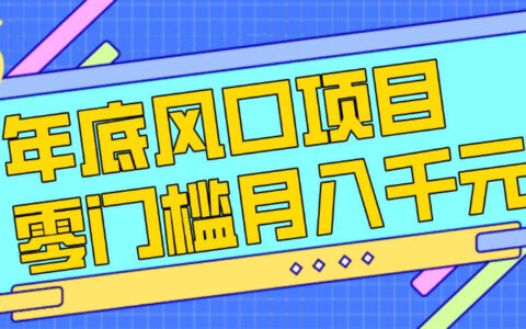 每年节假日年底风口项目，新人小白也能上手，零成本零门槛月入1w+（附渠道）【揭秘】
