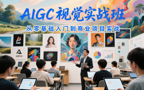 AIGC视觉实战班，从零基础入门到商业项目实战
