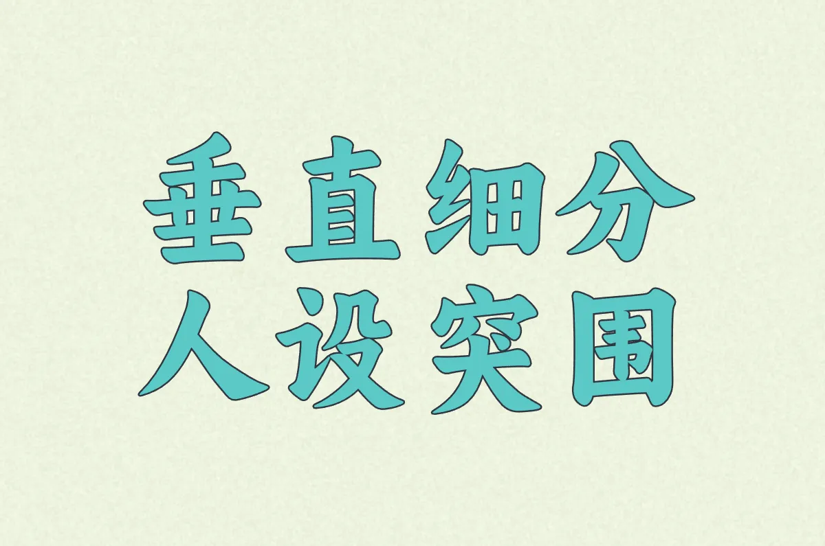 垂直细分 人设突围