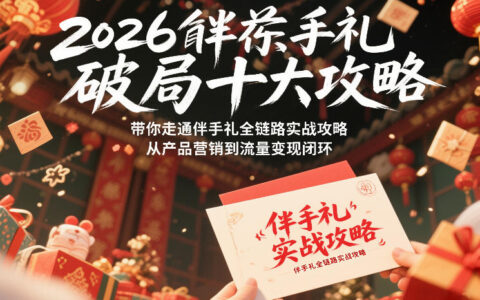 2026伴手礼破局十大攻略，带你走通伴手礼全链路实战攻略，从产品营销到流量变现闭环