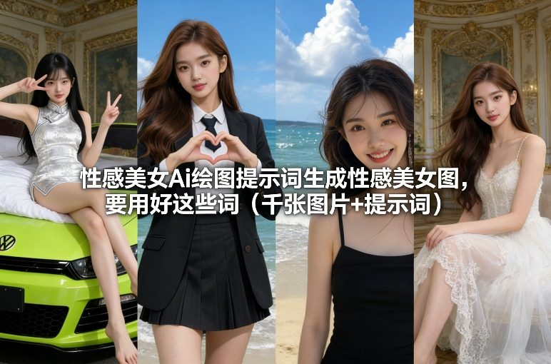 性感美女Ai绘图提示词生成性感美女图，要用好这些词（千张图片+提示词）
