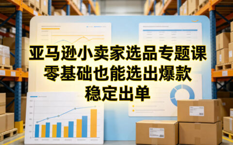 亚马逊小卖家选品专题课，零基础也能选出爆款，稳定出单