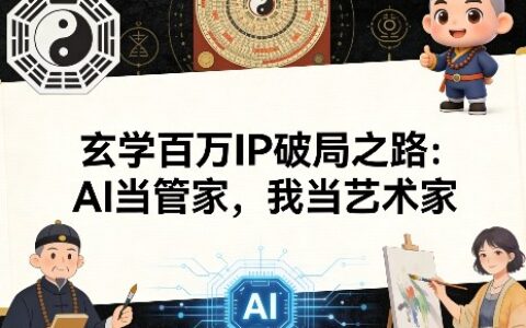 玄学百万IP破局之路：AI当管家，我当艺术家