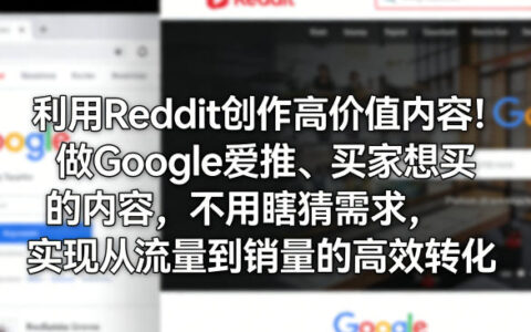 利用Reddit创作高价值内容！做Google爱推、买家想买的内容，不用瞎猜需求，实现从流量到销量的高效转化