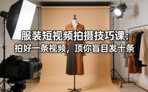服装短视频拍摄技巧课：拍好一条视频，顶你盲目发十条