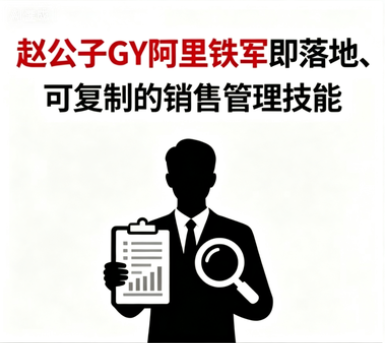 赵公子GY阿里铁军:从销冠到卓越管理者的24堂实战课