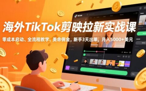 2026飞哥TikTok剪映应用拉新实战课程：探索海外短视频营销新蓝海