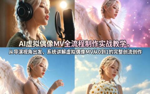 AI虚拟偶像MV全流程制作实战教学，从导演视角出发，系统讲解虚拟偶像MV从0到1的完整创作流程
