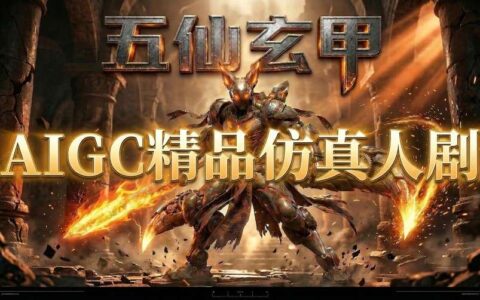 AIGC精品仿真人短剧教学，以五仙玄甲风为例展示保姆级实操教学