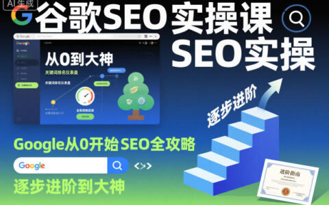 谷歌SEO实操课，Google从0开始SEO全攻略，逐步进阶到大神（更新26年）