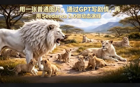 用一张普通图片，通过GPT写剧情，再用Seedance 2.0做动态演绎，居然能生成迪士尼风格搞笑动画