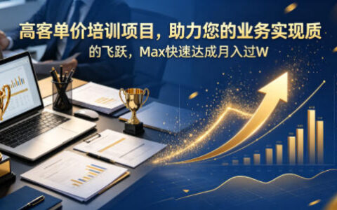 高客单价培训项目，助力您的业务实现质的飞跃，Max快速达成月入过W【原创双语字幕】
