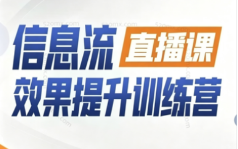 厚昌柯楠-信息流效果提升集训营28~29~30~31期，智能投放·巨量AD/百度优化·AI提效指南