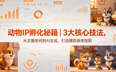 动物IP孵化秘籍｜3大核心技法，从流量密码到AI生成，打造爆款萌宠短剧