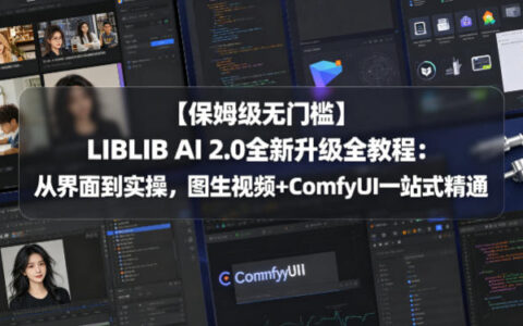 【保姆级无门槛】LIBLIB AI 2.0全新升级全教程：从界面到实操，图生视频+ComfyUI一站式精通