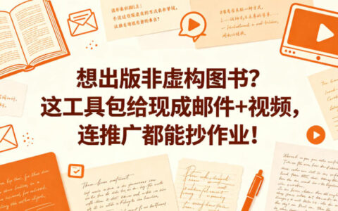 想出版非虚构图书？这工具包给现成邮件+视频，连推广都能抄作业！【原创双语字幕】
