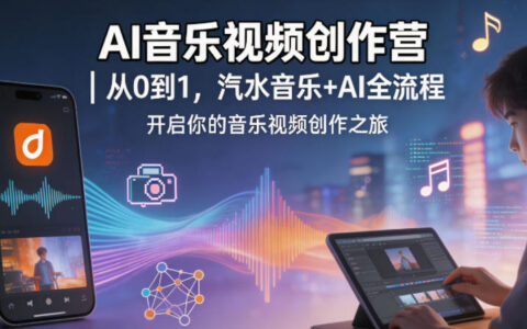 AI音乐视频创作营｜从0到1，汽水音乐+AI全流程，开启你的音乐视频创作之旅