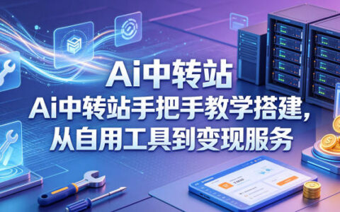 Ai中转站手把手教学搭建，从自用工具到变现服务