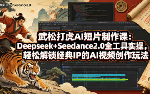武松打虎AI短片制作课：Deepseek+Seedance2.0全工具实操，轻松解锁经典IP的AI视频创作玩法