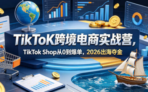 TikToK跨境电商实战营，TikTok Shop从0到爆单，2026出海夺金