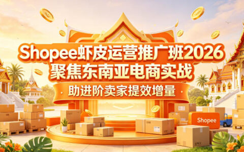 Shopee虾皮运营推广班2026，聚焦东南亚电商实战，助进阶卖家提效增量