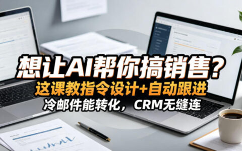 想让AI帮你搞销售？这课教指令设计+自动跟进，冷邮件能转化，CRM无缝连！【原创双语字幕】
