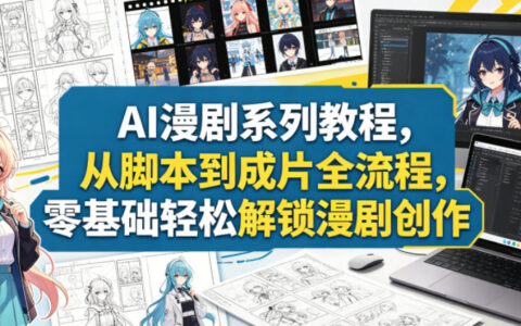 AI漫剧系列教程，从脚本到成片全流程，零基础轻松解锁漫剧创作